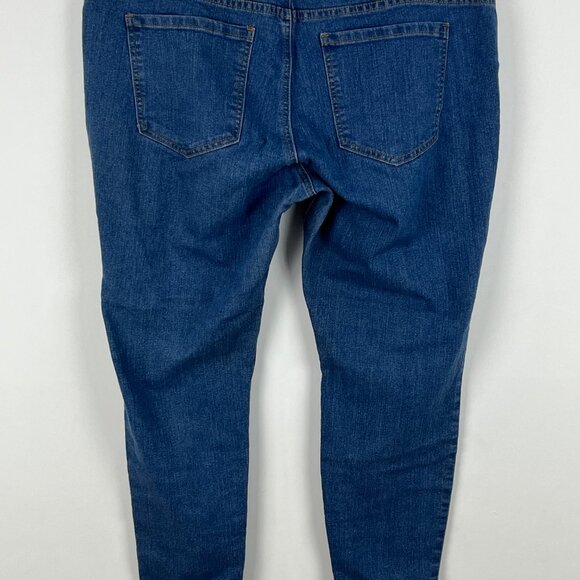 Forever 21 Ankle Skinny Jeans Size 18 Blue Waist 41in Inseam 28in Rise 10in - Picture 6 of 9